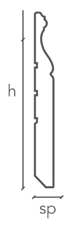 Battiscopa LIBERTY massello di ayous